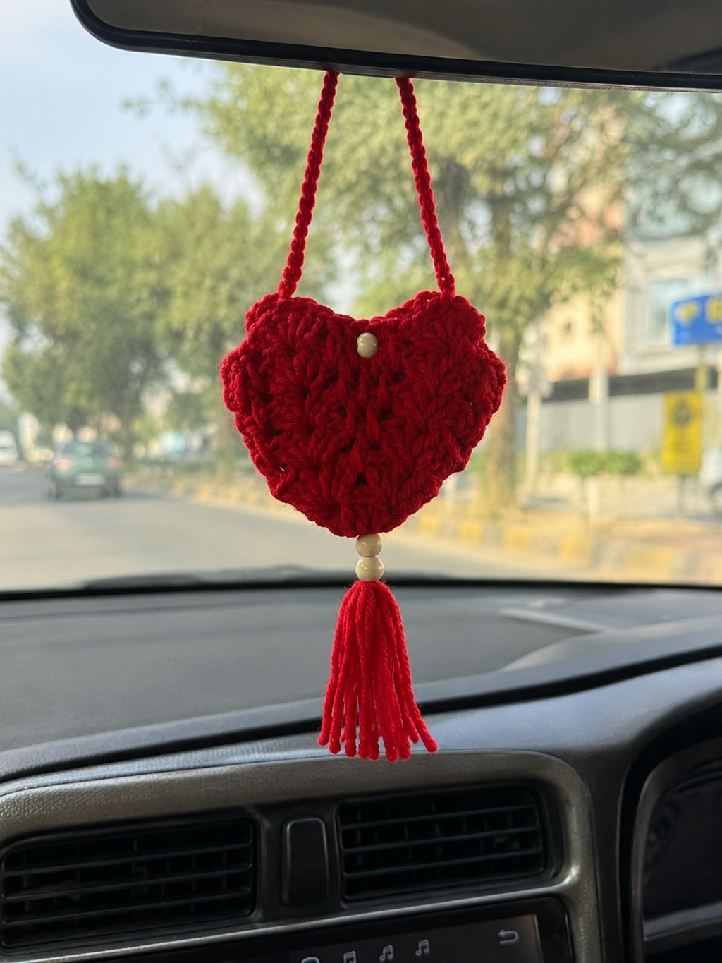 Handmade Crochet Camphor Car Hanging...