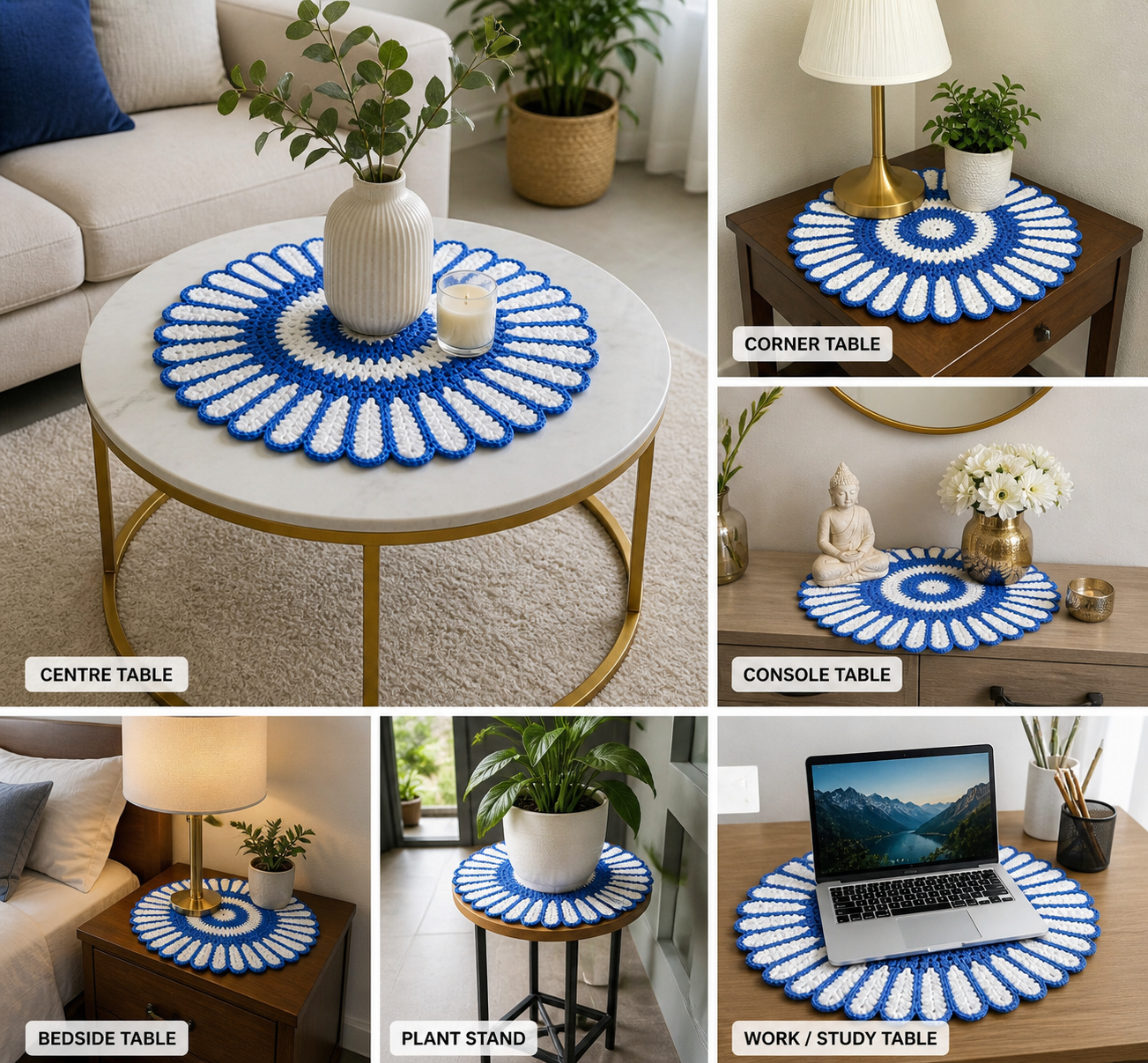 Handmade Crochet Corner Decor