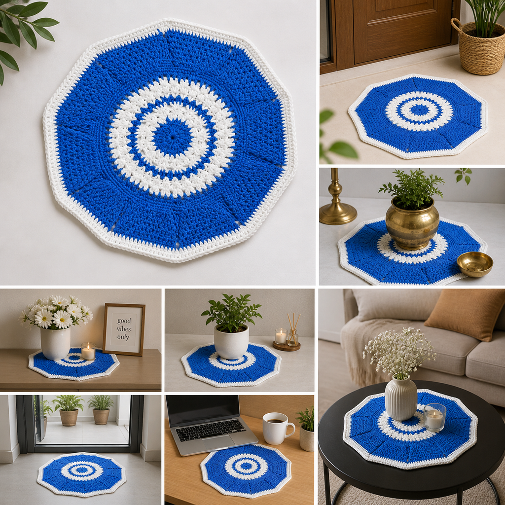 Handmade Crochet Corner Decore matt
