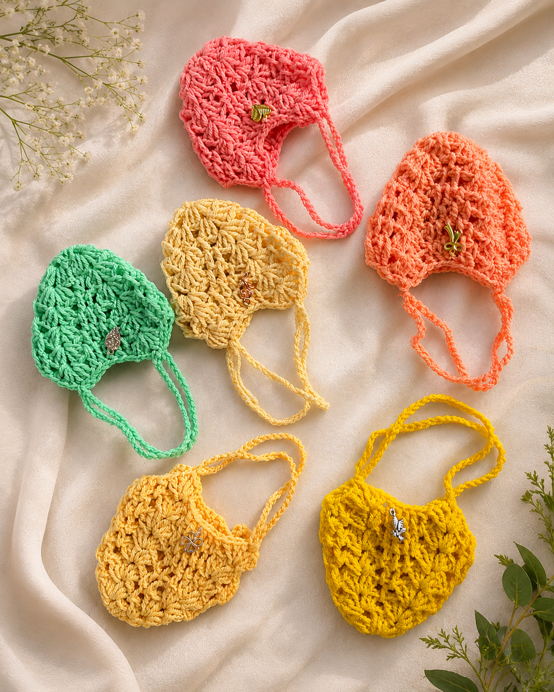 Handmade Crochet Camphor Car Hanging