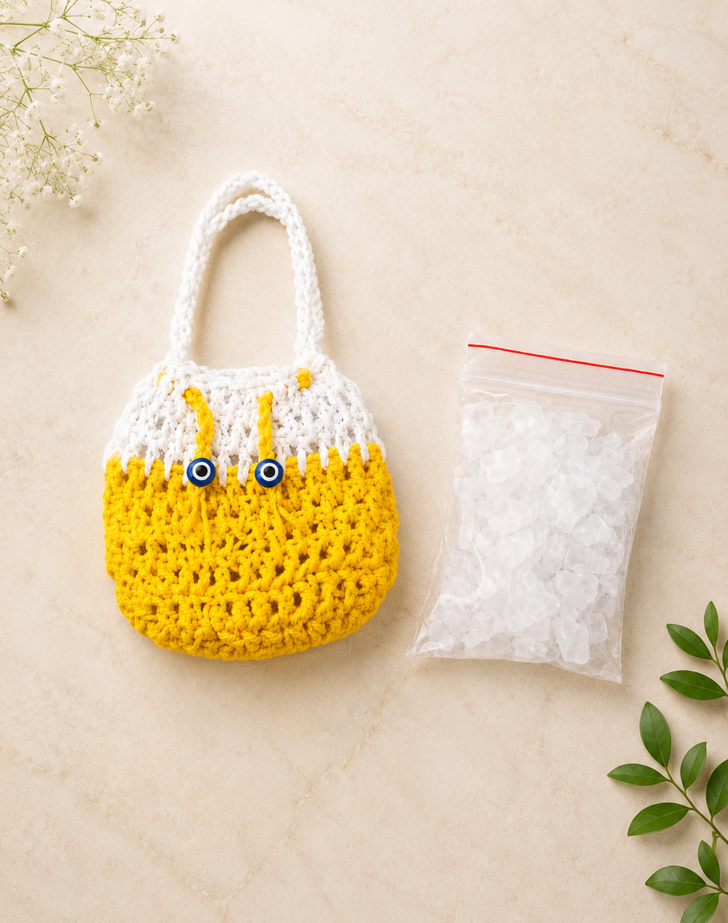 Handmade Crochet Camphor Car Hanging