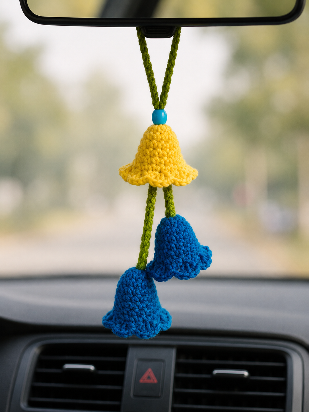 Handmade Crochet Car Hanging Décor 🌸✨