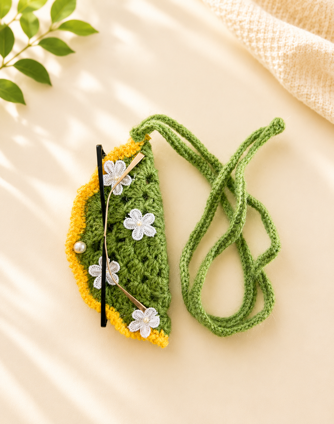 Handmade Crochet Spectacle Cover