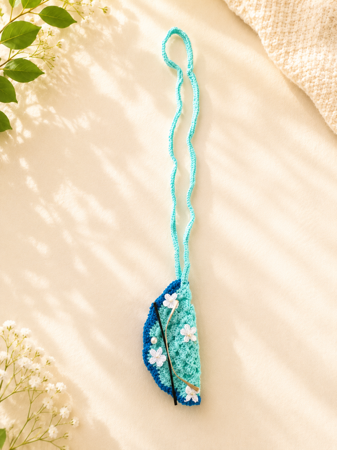 Handmade Crochet Spectacle Cover