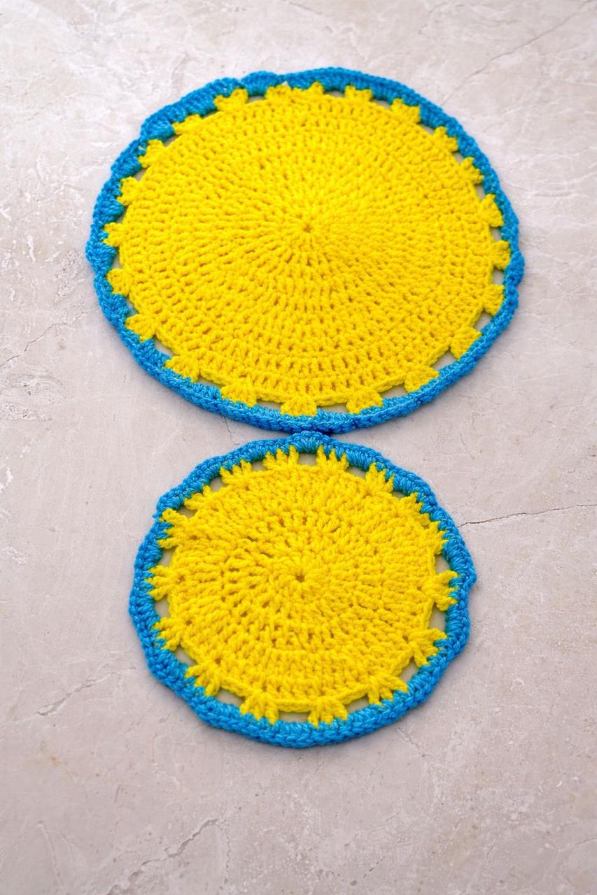 Crochet Matt Set /Corner Decor