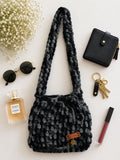 Handmade Crochet Tote Bag 🖤✨