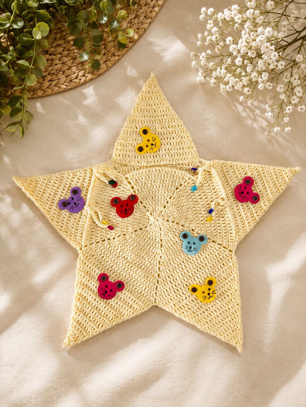 🌟 Crochet Baby Star Wrap
