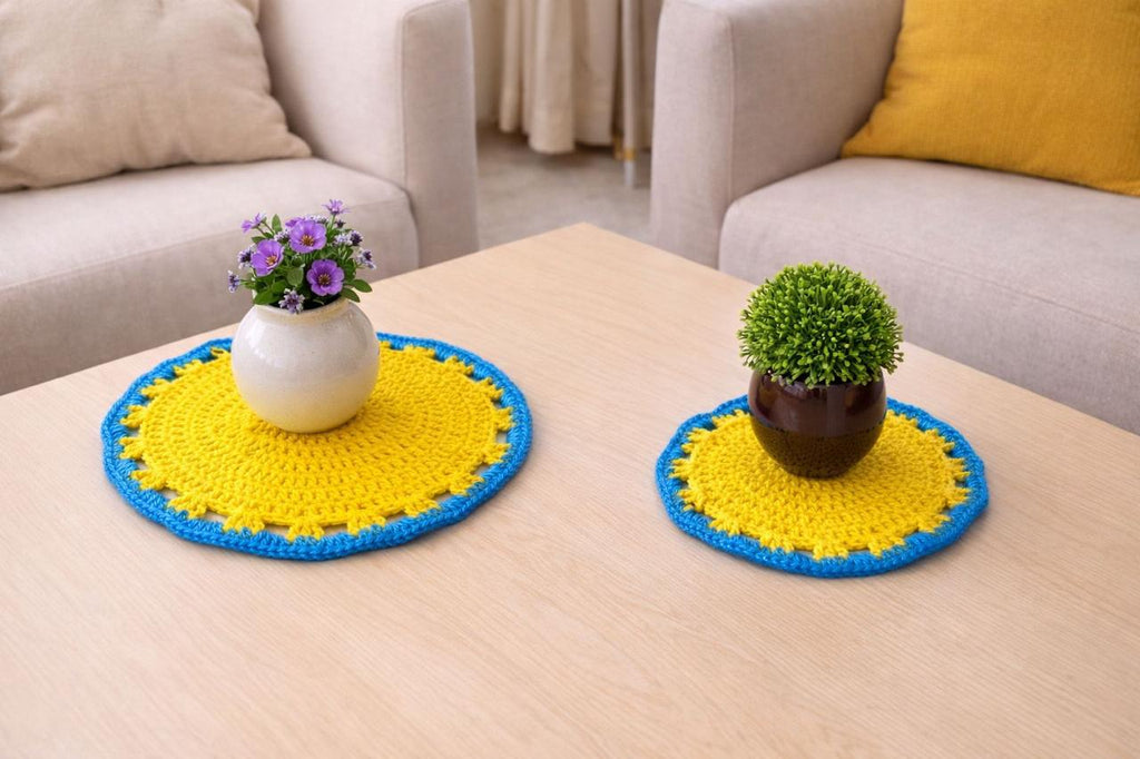 Crochet Matt Set /Corner Decor
