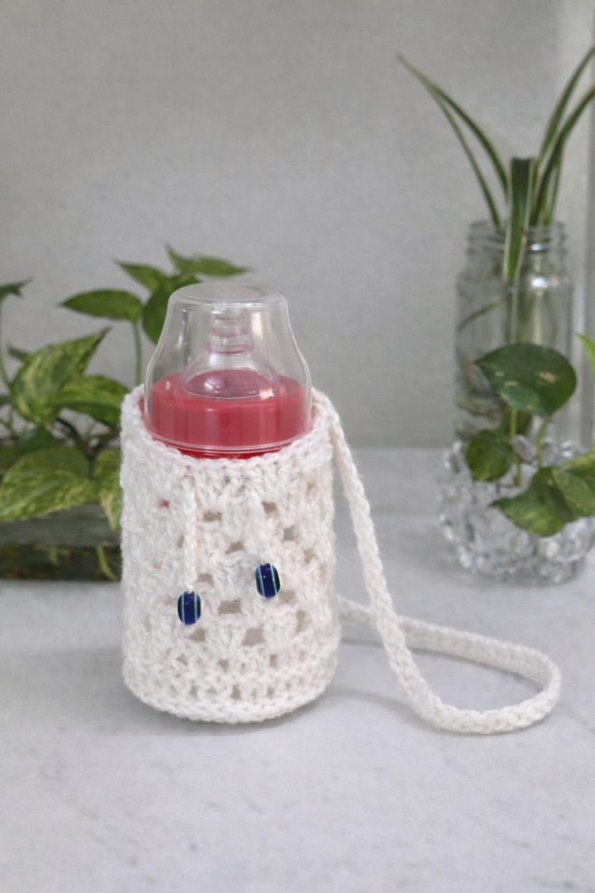 Handmade Crochet Baby Bottle Cover 🌈