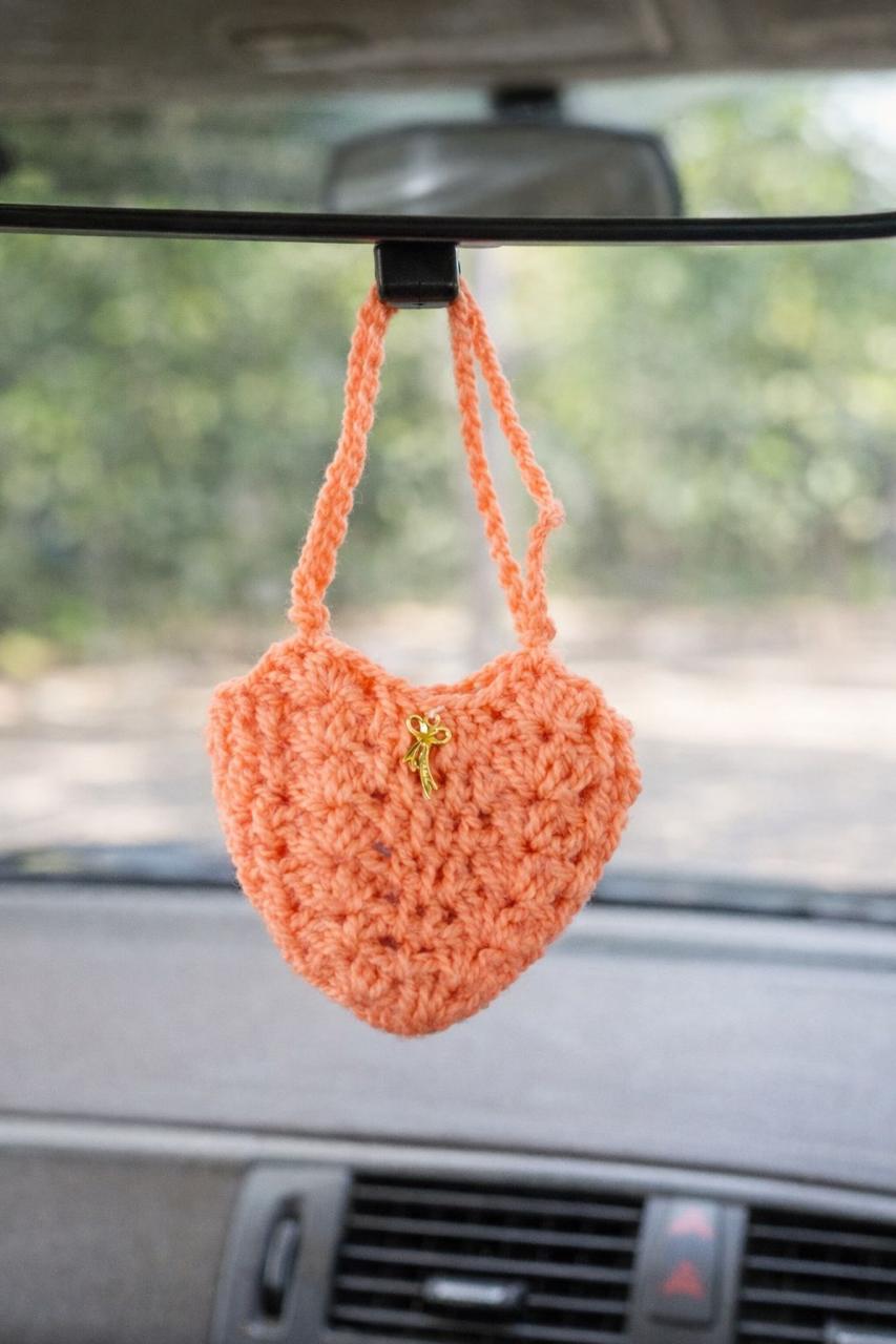 Handmade Crochet Camphor Car Hanging