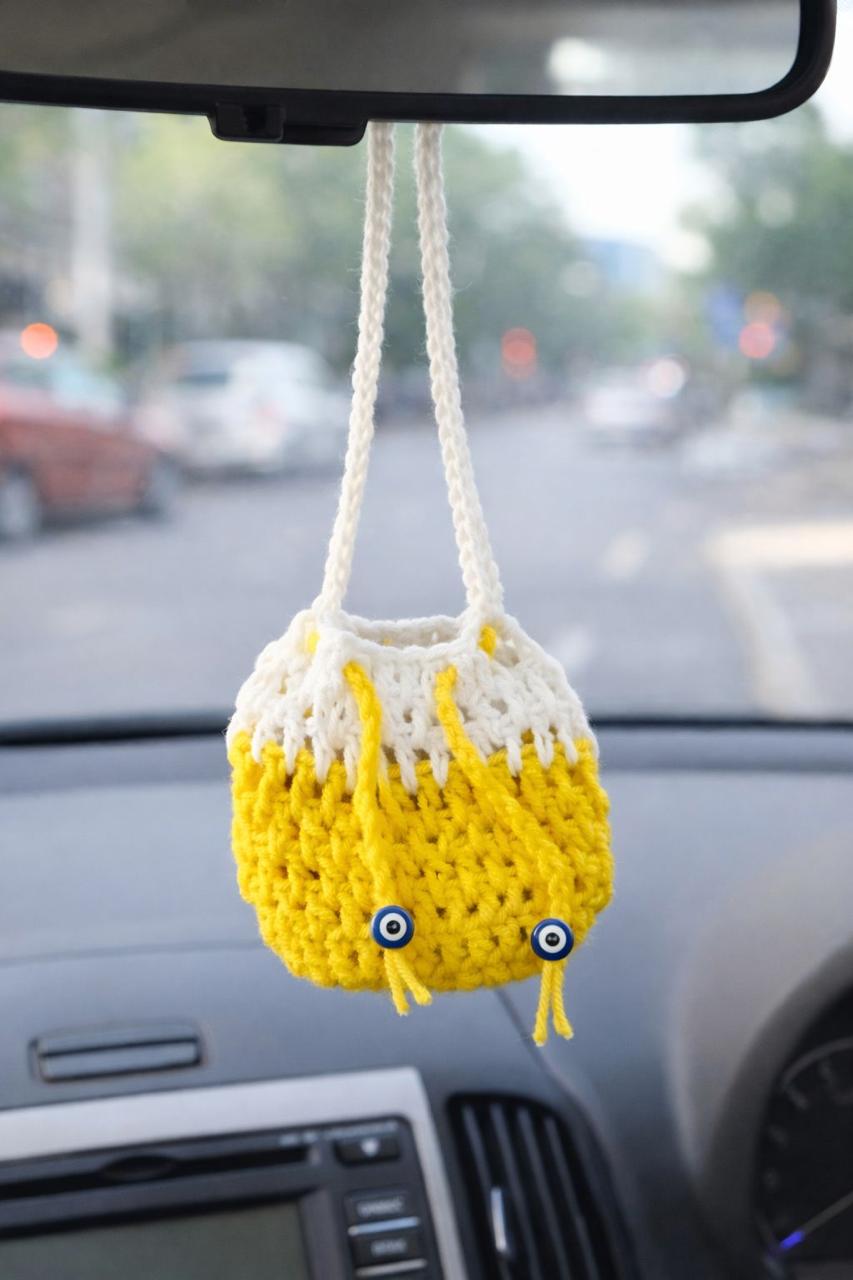 Handmade Crochet Camphor Car Hanging