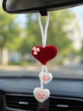 ❤️ Handmade Crochet Heart Car Hanging ❤️