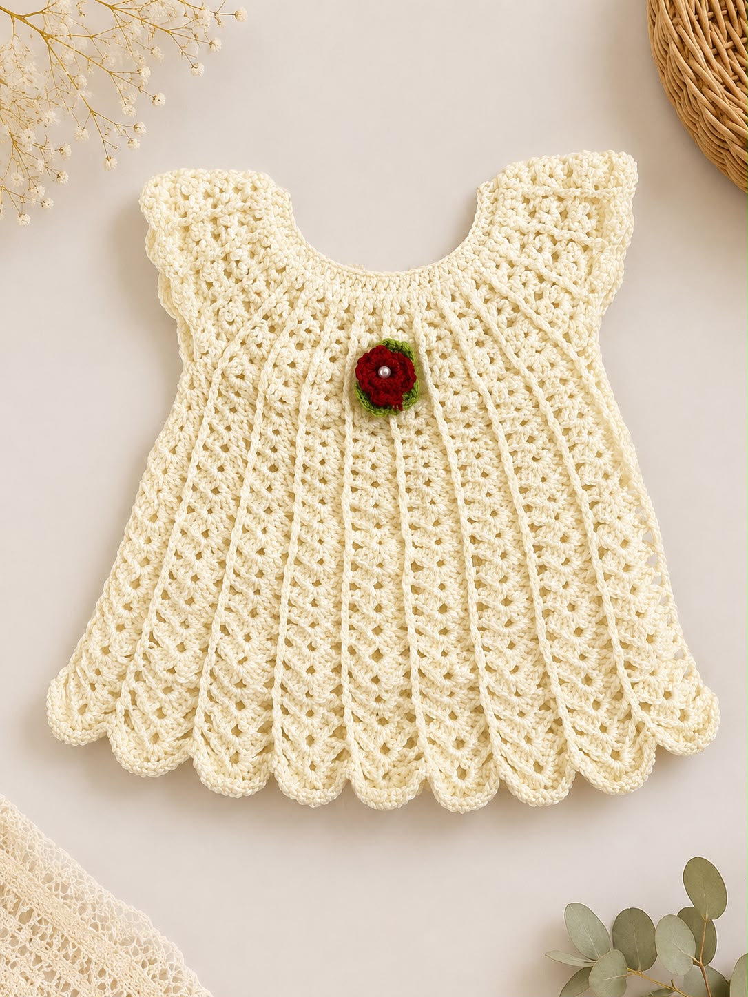 Crochet Baby Frock /Baby boy dress