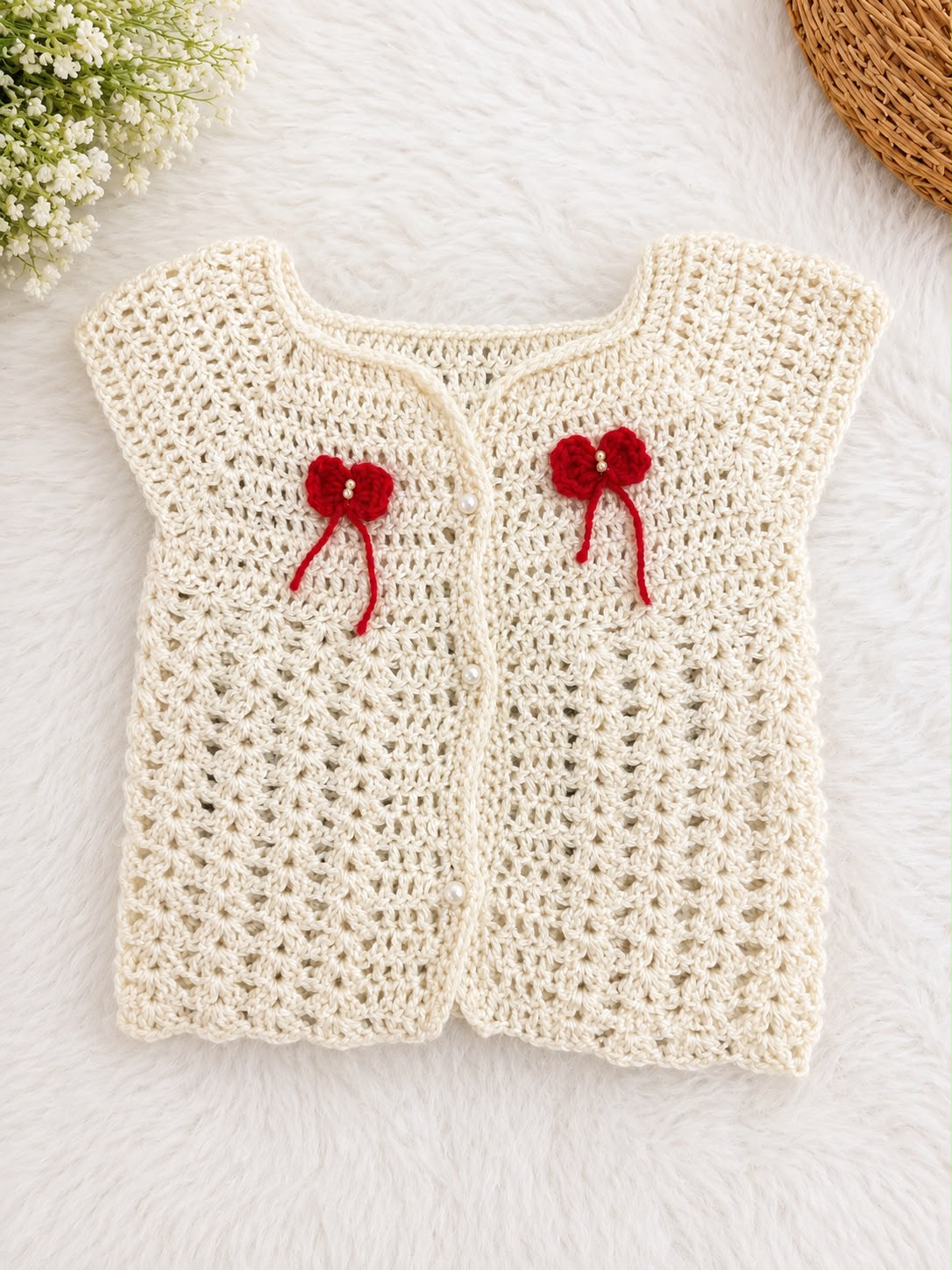 Crochet Baby Frock /Baby boy dress
