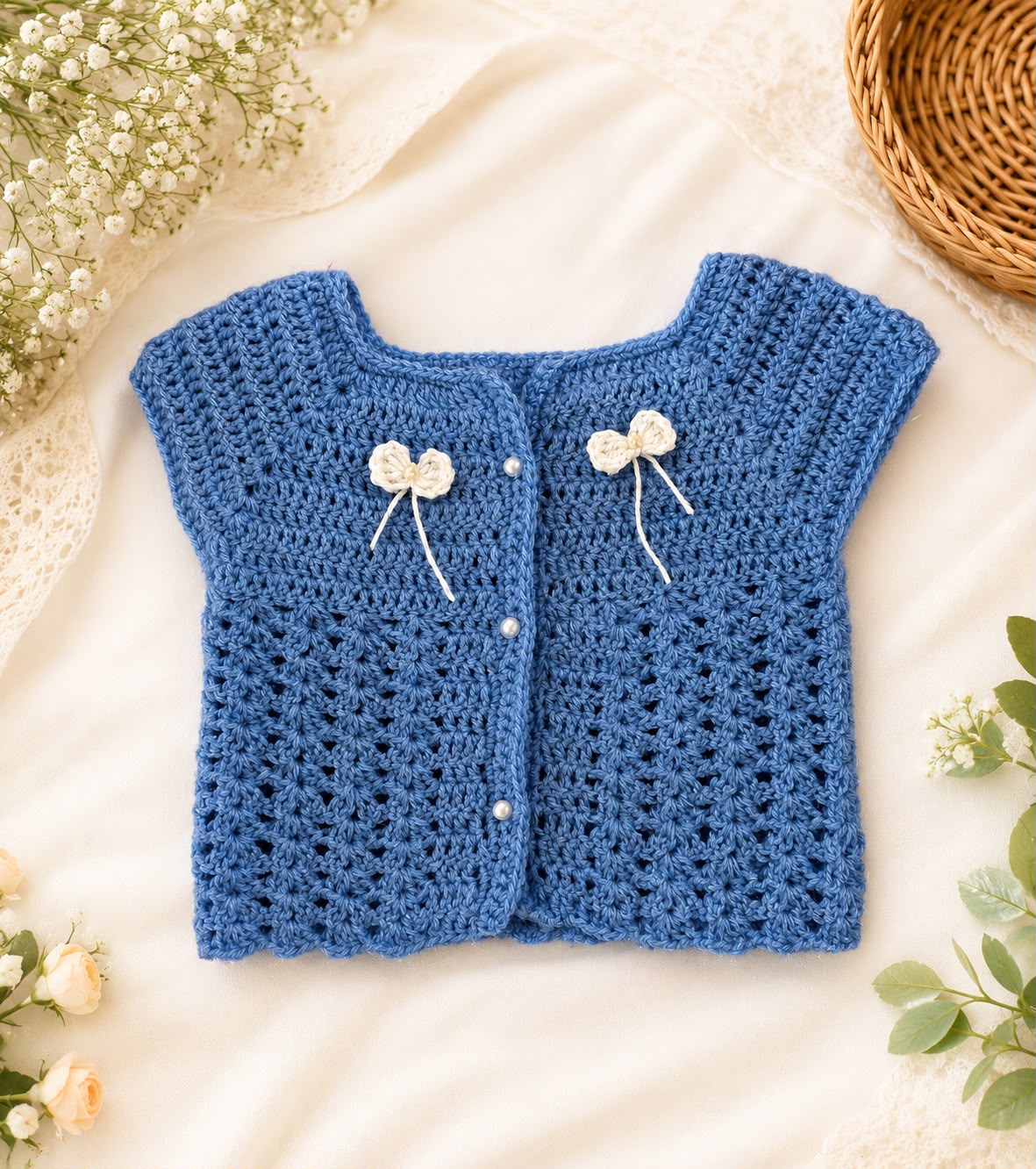 Crochet Baby Frock /Baby boy dress