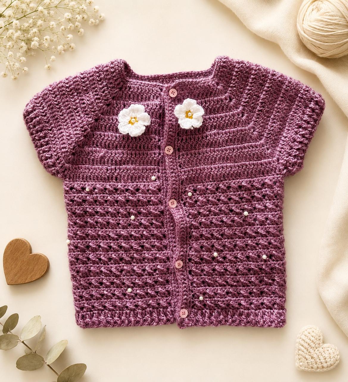 Crochet Baby Frock /Baby boy dress