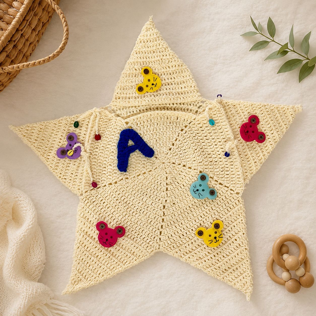 🌟 Crochet Baby Star Wrap